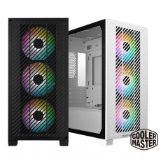 Case Cooler Master ELITE 301 kính cường lực bên hông USB TYPE C (3 FAN TRƯỚC)